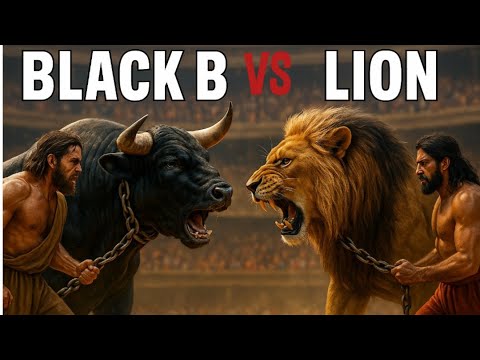 Lion vs Bull | Epic Roman Arena Battle | AI-Generated Fantasy Showdown!