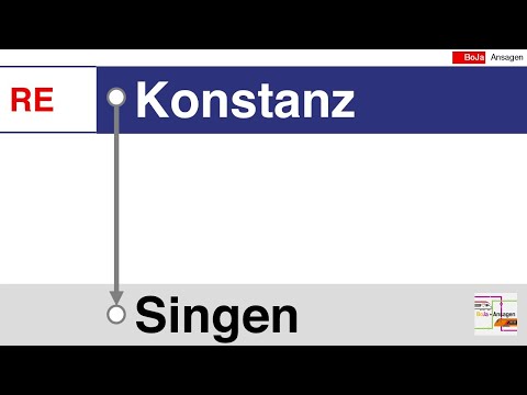 SBB Ansagen | RE Konstanz - Singen | BoJa Ansagen