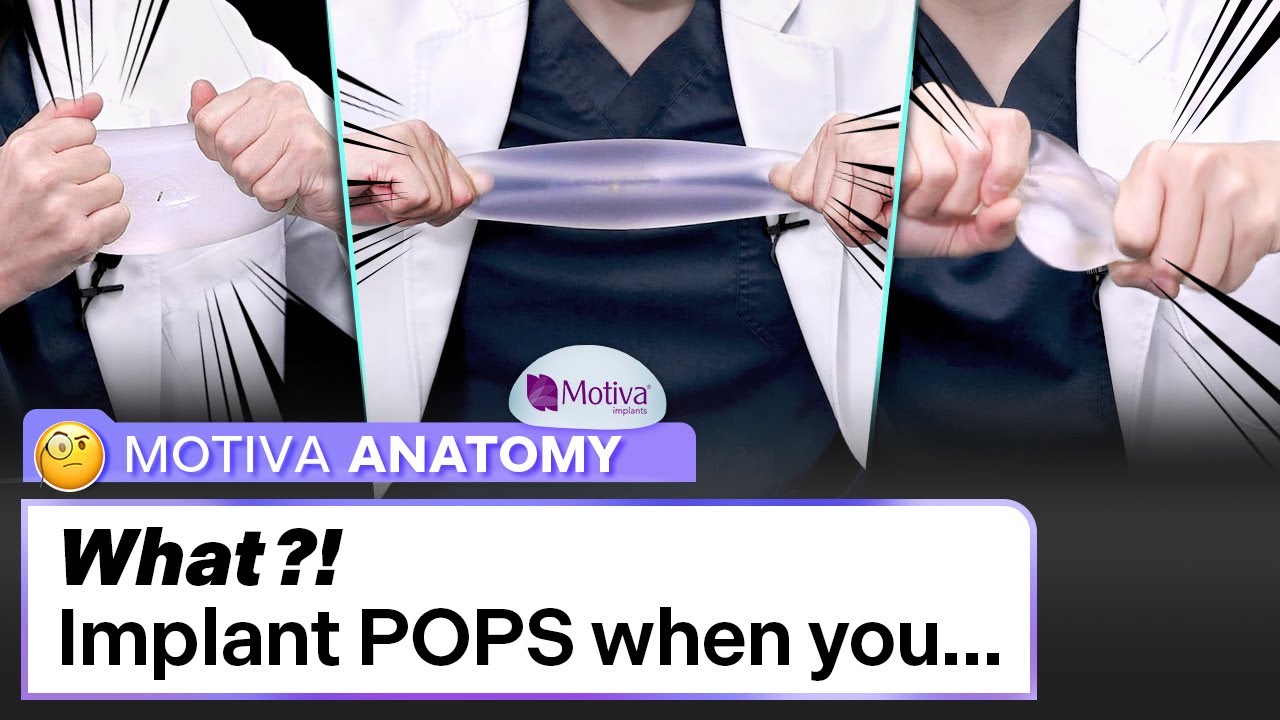 NANA Plastic Surgery chief doctor demonstrating Motiva breast implant durability YouTube video