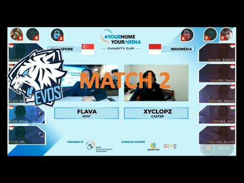 Indonesia (XCN+SIREN)Vs Singapore (Evos) | Game 2 | AESF Charity Cup Final
