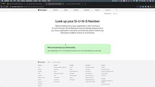 Looking Up Your DUNS Number - Enrolling in the Apple Developer Program Step 1