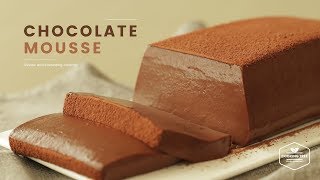 노오븐&노젤라틴! 초콜릿 무스케이크 만들기 : No-Bake & No-Gelatin Chocolate Mousse Cake : チョコレートムースケーキ | Cooking ASMR