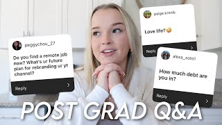 POST-GRAD Q&A | job hunting, living alone, love life, & more