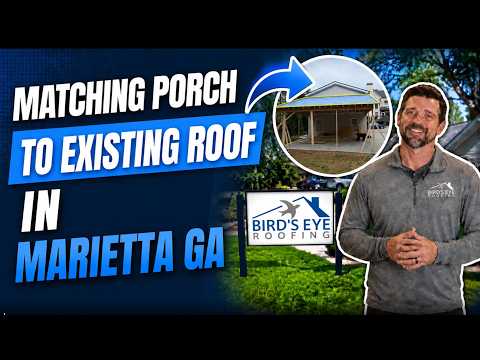 Matching a new porch roof to the existing roof