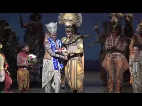 Emotional Onstage Surprise for Cast Member from THE LION KING