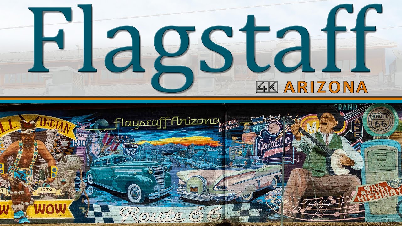 Immersive street-level walking tour through Flagstaff, AZ, United States, showcasing authentic urban landscapes, local architecture, and the vibrant atmosphere of the city's neighborhoods