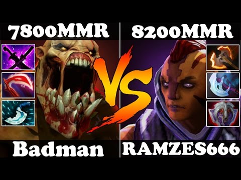 Dota 2 - Badman 7800MMR Lifestealer VS RAMZES666 8200MMR Anti-Mage - Ranked Match Gameplay
