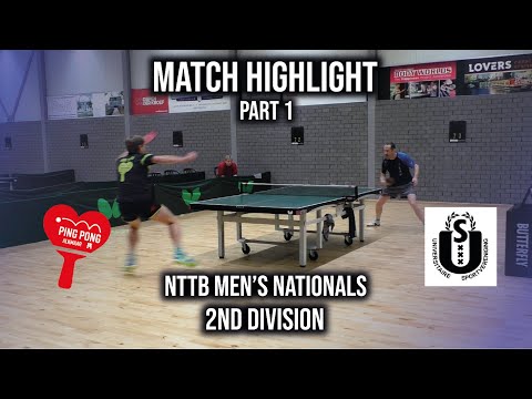 2nd division highlight part 1 - US vs PingPongAlkmaar table tennis