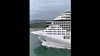 MSC PREZIOSA cruzeiro chitaozinho e xororo 18/11/25 navio santos  @cruzeiros2025  #drone #shorts