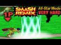 Smash Remix All Star Mode Gameplay With Marth VERY HARD