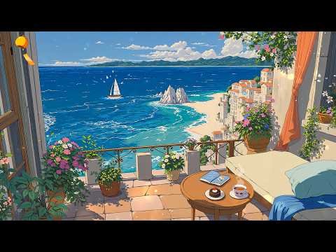 Beach Town Morning ☀️ Gentle Lofi for Peaceful Summer Days 🌿 Hip Hop Beats to Unwind