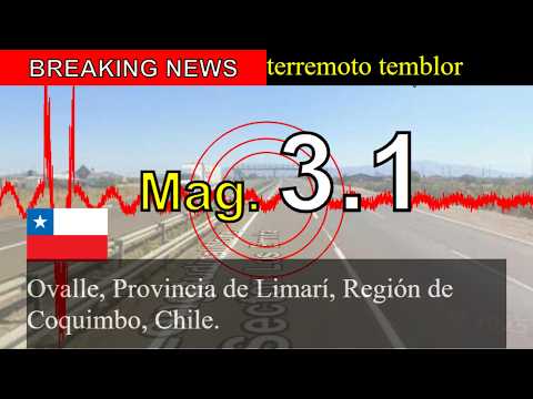 😱🚨Última hora: Sismo de magnitud 3,1 sacude Ovalle, provincia de Limarí, región de Coquimbo, Chile.