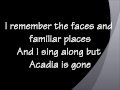 Acadia - Marianas Trench Lyrics 