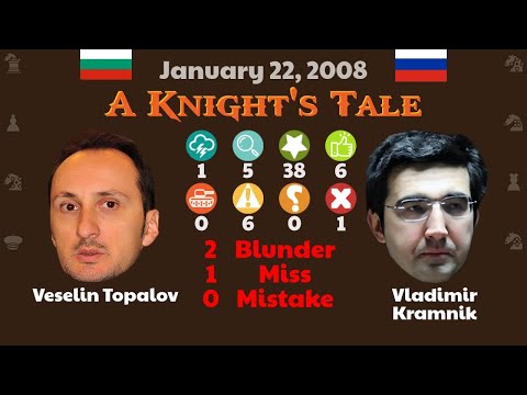 Veselin Topalov vs Vladimir Kramnik, Jan 22, 2008, A Knight's Tale #chess #chessgame