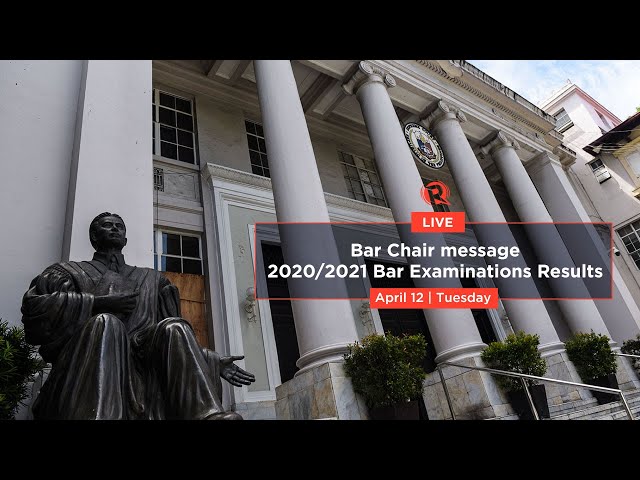 WATCH: 2020/2021 Bar Exams results