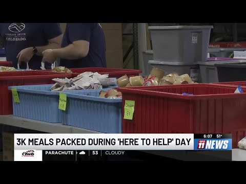 3k bags of food packed for Mesa County youth during Here to Help Day