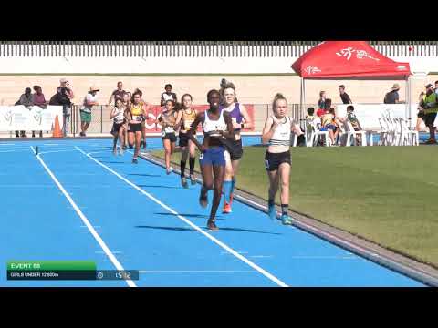 Girls Under 12 800m H6 - 2020 State Combined Events Championships // LAVicTV