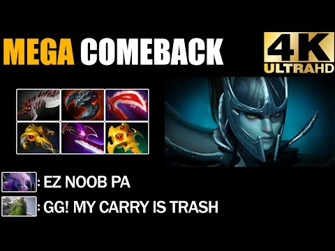 Phantom Assassin VS TrashTalk Toxic Void Epic Mega Creeps Comeback Dota 2 Pro Gameplay