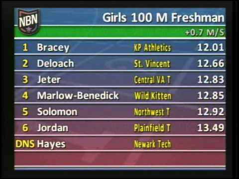 Girls 100m Freshman Heat 1 - New Balance Nationals Outdoor 2013