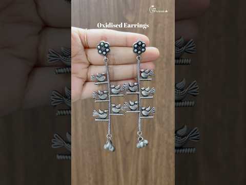 Oxidised silver color kaanphool ear cuff indian statement fa...