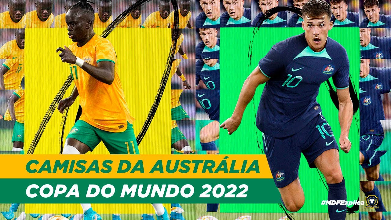 Camisas da NIKE para a AUSTRÁLIA para a COPA 2022 🇦🇺