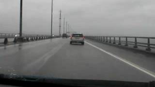 preview picture of video 'Crossing Oresund bridge windy'