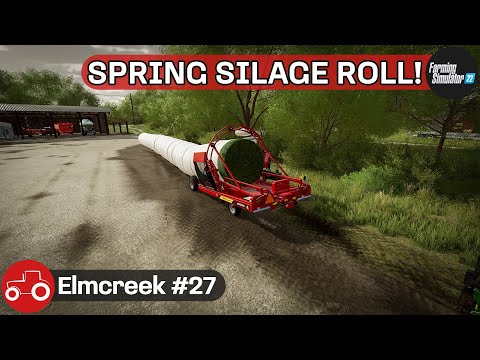 Making Silage Bales, Sowing Oats & Soybeans, Buying A New Field - Elmcreek #27 FS22 Timelapse