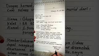 Download lagu cara membuat surat izin tidak sekolah karena sakit #tulisantangan mp3 Download lagu cara membuat surat izin tidak sekolah karena sakit #tulisantangan mp3