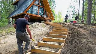 Man Builds $500K Luxury A-Frame House in 9 Months | Start to Finish by @MrBuildit