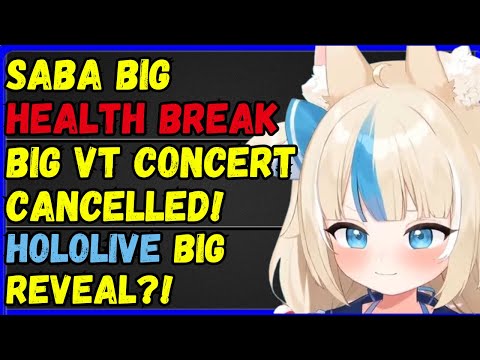 SABA on HEALTH BREAK, Big VT Concert CANCELLED,