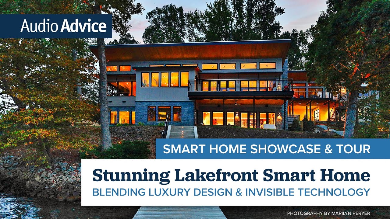Inside a Stunning Lakefront Smart Home With Hidden Speakers and Intelligent Ketra Lighting