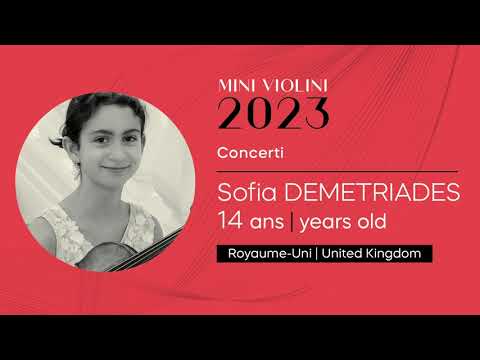 Mini Violini 2023 - Concerti - Sofia Demetriades