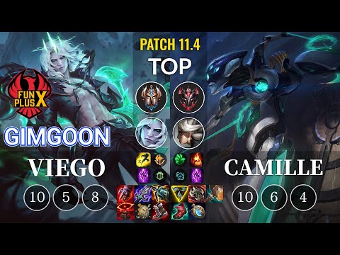 FPX GimGoon Viego vs Camille Top - KR Patch 11.4