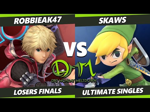 DAT Monday Meltdown 228 Losers Finals - RobbieAK47 (Shulk) Vs. Skaws (Toon Link) SSBU Ultimate