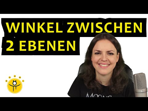 WINKEL zwischen 2 EBENEN berechnen – Formel Ebene, VEKTOREN, Normalenvektor bestimmen