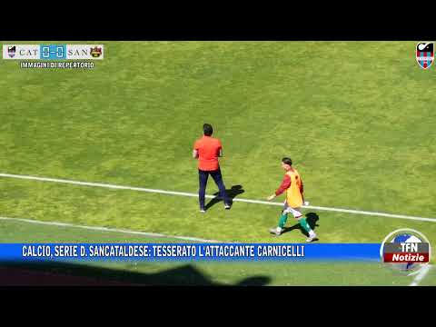 Calcio, Serie D. Sancataldese: tesserato l'attaccante Carnicelli