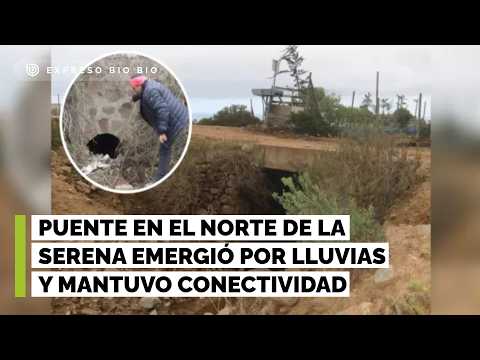 ¿Camino Inca en La Serena? Descubren puente de que surgió tras lluvias