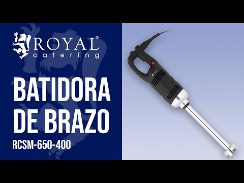 vídeo - Batidora de brazo - 650 W - Royal Catering - 400 mm - 8.000 - 18.000 r.p.m.