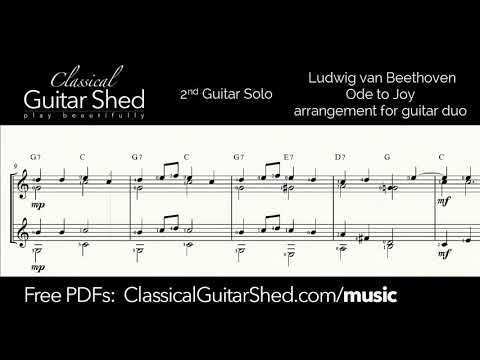 [Free PDF] Ludwig Van Beethoven - Ode to Joy (duo)