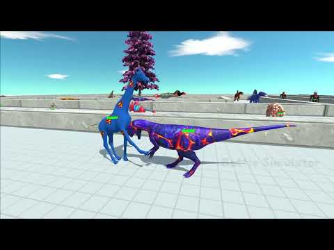 NEW !! SUPERMAN GIRAFFE DEATH RUN  – Animal Revolt Battle Simulator