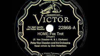1931 Peter Van Steeden - Home (When Shadows Fall) (Dick Robertson, vocal)