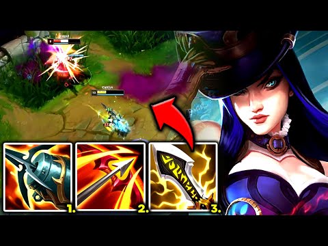 CAITLYN TOP IS 100% UNFAIR TO PLAY AGAINST (DEMOLISH ANYONE) - S13 Caitlyn TOP Gameplay Guide