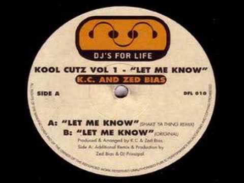 K.C. and Zed Bias Kool Kuts Vol 1 (Let Me Know) (1999)