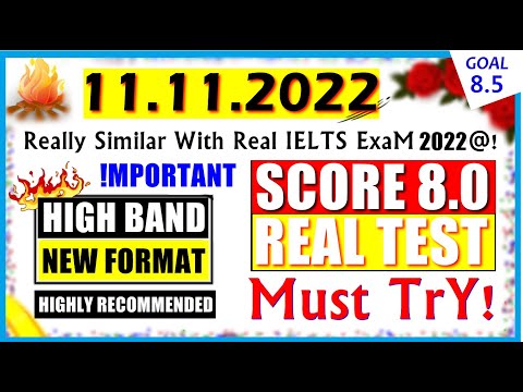 IELTS LISTENING PRACTICE TEST 2022 WITH ANSWERS | 11.11.2022