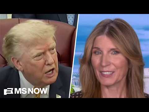 'We touched a nerve there!': Nicolle reacts to Trump's MELTDOWN at MS NOW asking him tough question
