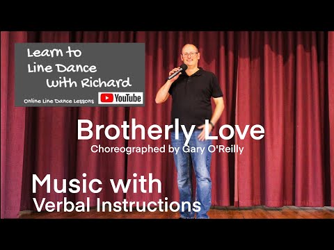 IMPROVER LINE DANCE LESSON 114 - Brotherly Love - Part 2 - Music with verbal instruction