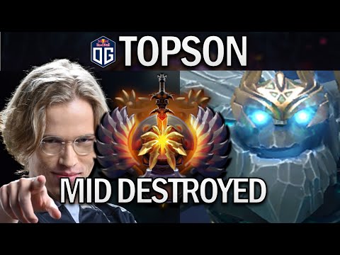 OG.TOPSON TINY - MID DESTROYED - DOTA 2 7.29 GAMEPLAY