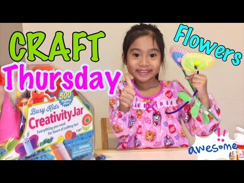 Flower Crafts for Kids - Craft Thursday with Sabriel