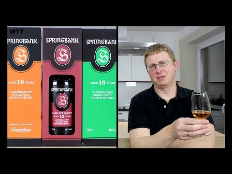Springbank - 10 Jahre - 12 Jahre Cask Strength & 15 Jahre