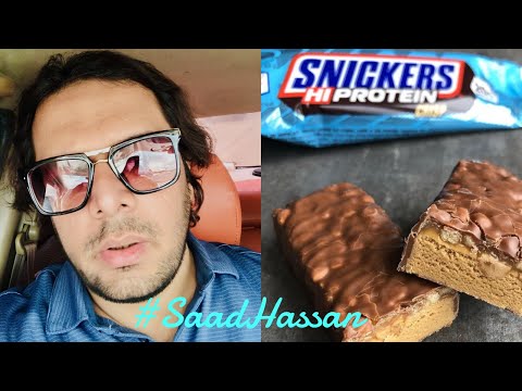 SNICKERS HI PROTEIN CRISP - 20G PROTEIN | REVIEW #snickershiproteincrisp #protein #saadhassanfitness